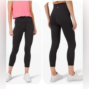 Lululemon Wunder Train High-Rise Crop 23" Black Size 20